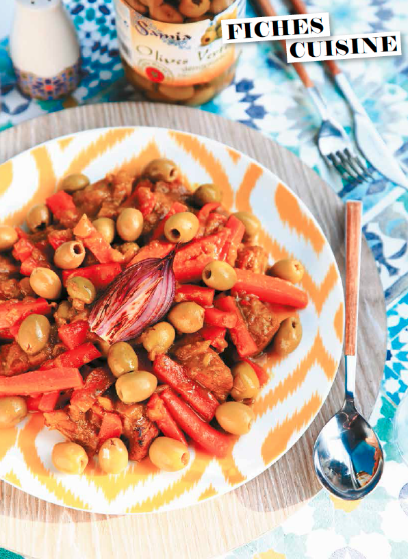 Recette : Tajine de bar aux carottes et aux olives - Lorminy