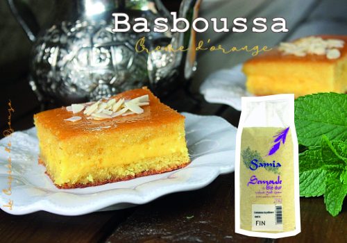 Basboussa crème à l'orange